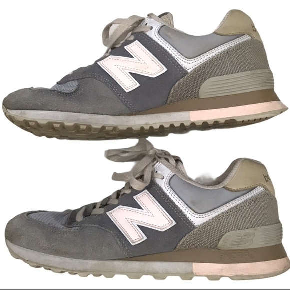 New Balance 574 Classics Surf Gunmetal Suede 6.5 main image 6